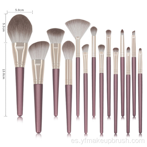 Set de herramientas de cepillo cosmético profesional conjunto de logotipo personalizado